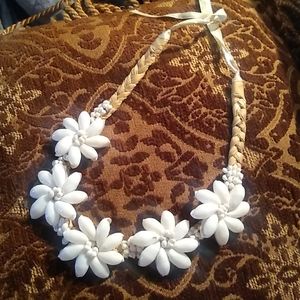 Handmade mongo shell necklace